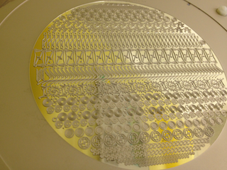 Wafer-batch immediately after Ni-electroforming